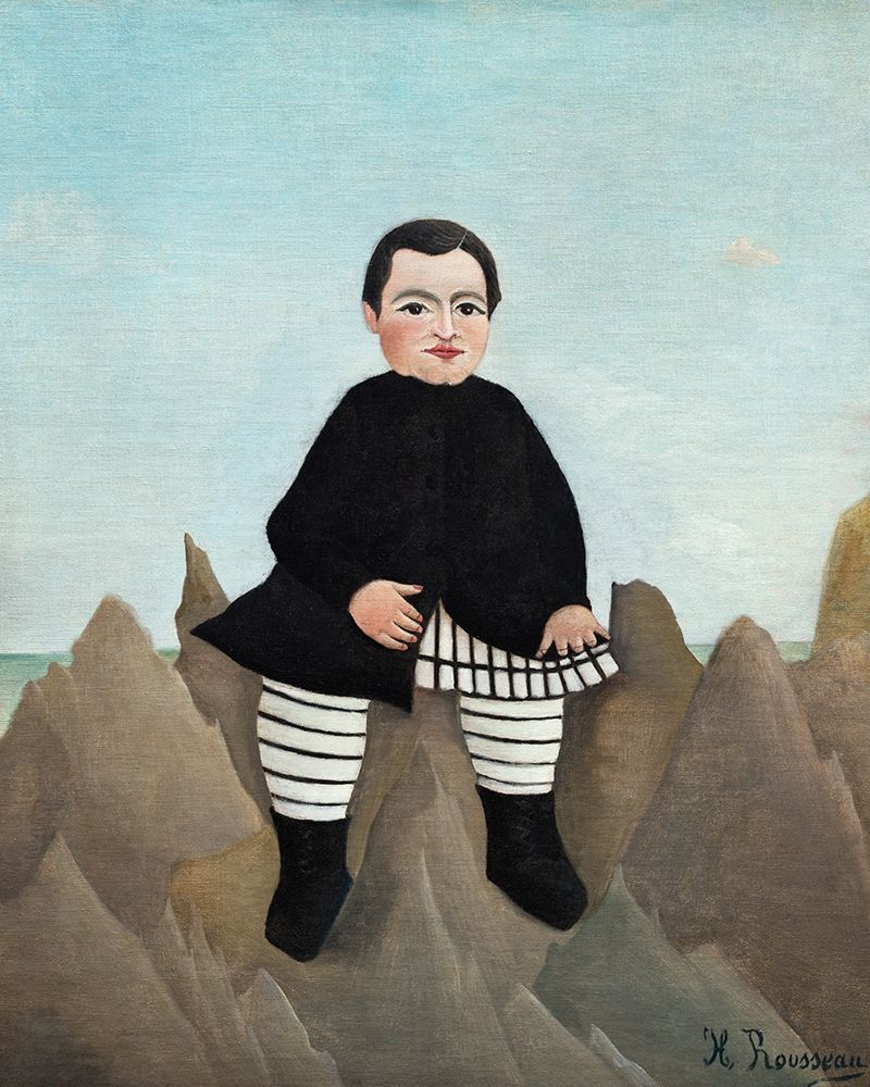 Boy on the Rocks 1897 art print by Henri Rousseau for $57.95 CAD