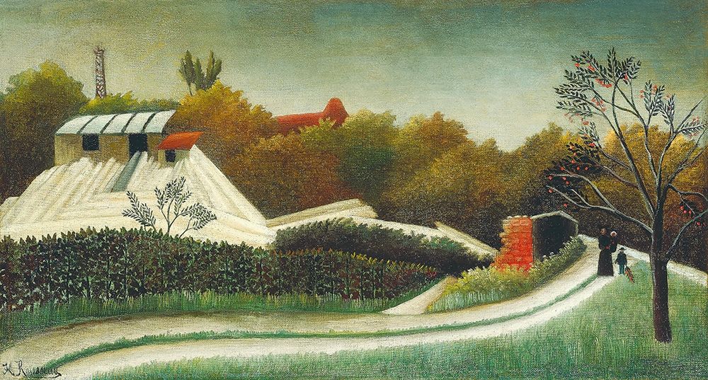 Sawmill, Outskirts of Paris 1895 art print by Henri Rousseau for $57.95 CAD