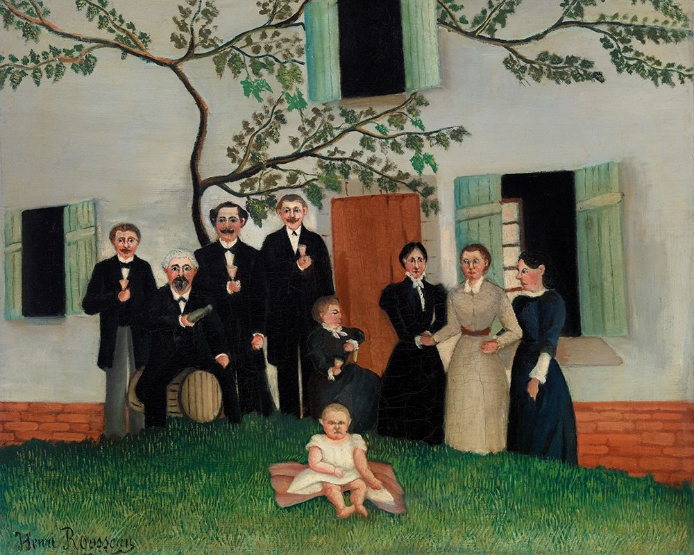The Family 1900 art print by Henri Rousseau for $57.95 CAD