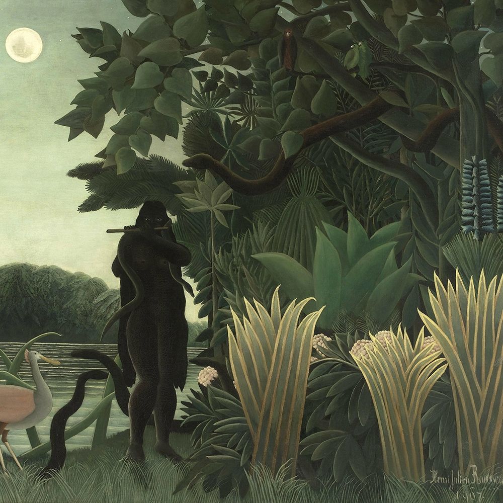 The Snake Charmer art print by Henri Rousseau for $57.95 CAD