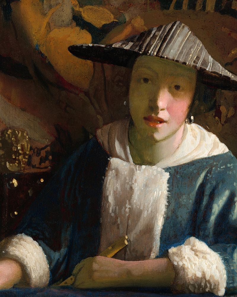 Girl with a Flute art print by Johannes Vermeer for $57.95 CAD