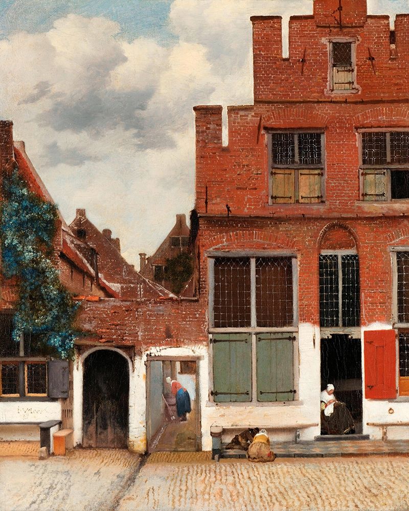 The Little Street art print by Johannes Vermeer for $57.95 CAD