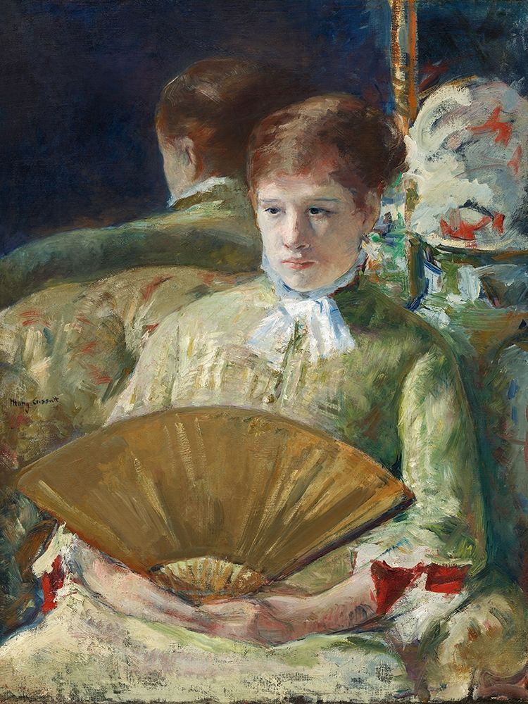 Woman with a Fan art print by Mary Cassatt for $57.95 CAD