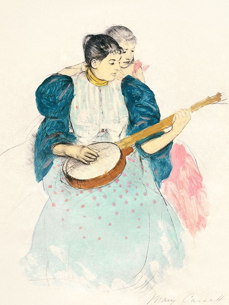 The Banjo Lesson art print by Mary Cassatt for $57.95 CAD