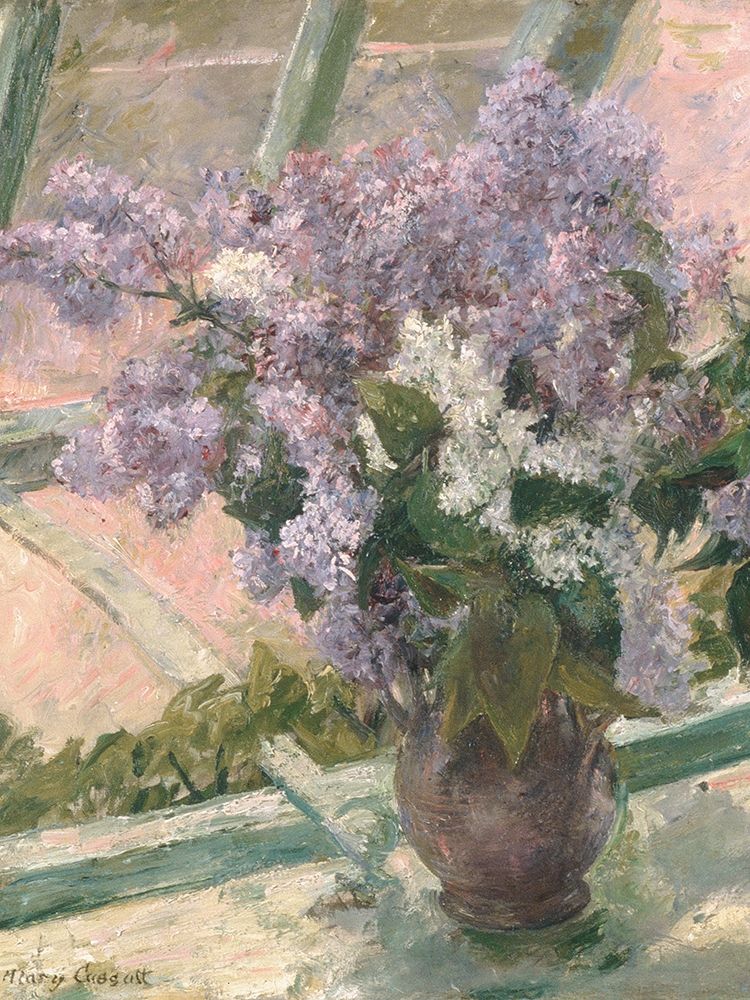Lilacs in a Window art print by Mary Cassatt for $57.95 CAD