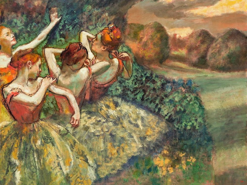 Four Dancers art print by Edgar Degas for $57.95 CAD