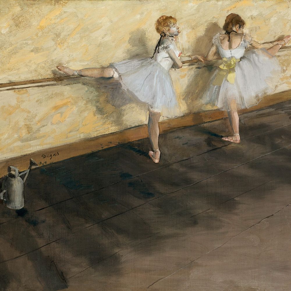 Dancers Practicing at the Barre art print by Edgar Degas for $57.95 CAD