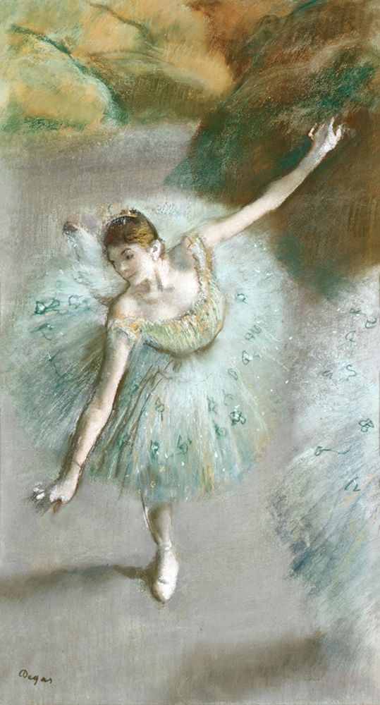 Dancer in Green art print by Edgar Degas for $57.95 CAD