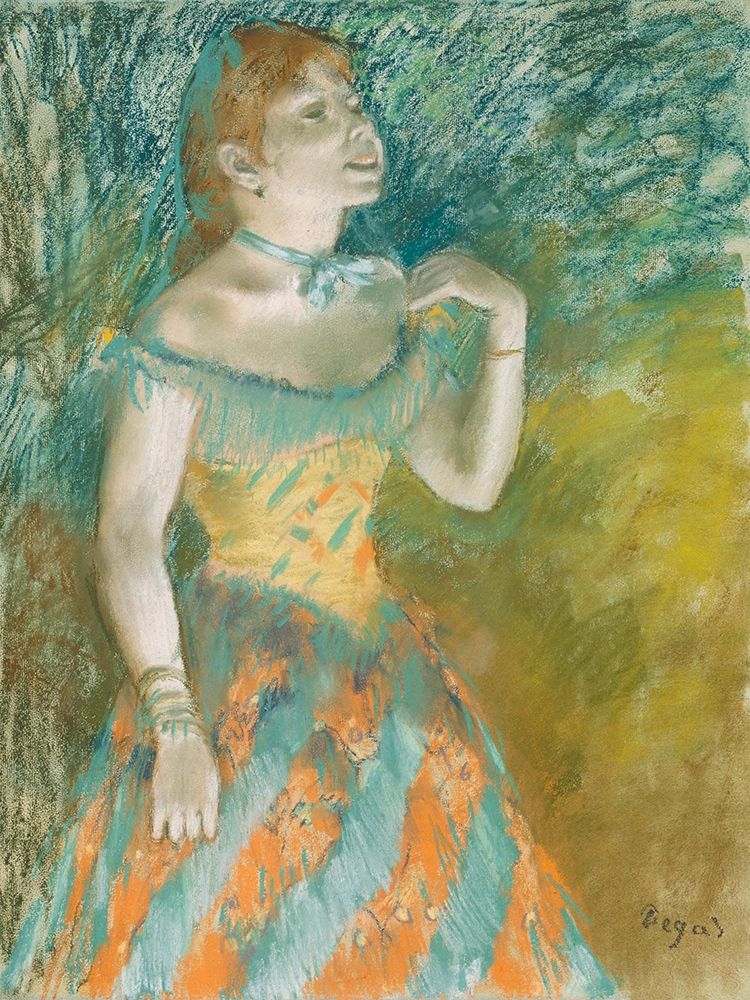 The Singer in Green art print by Edgar Degas for $57.95 CAD