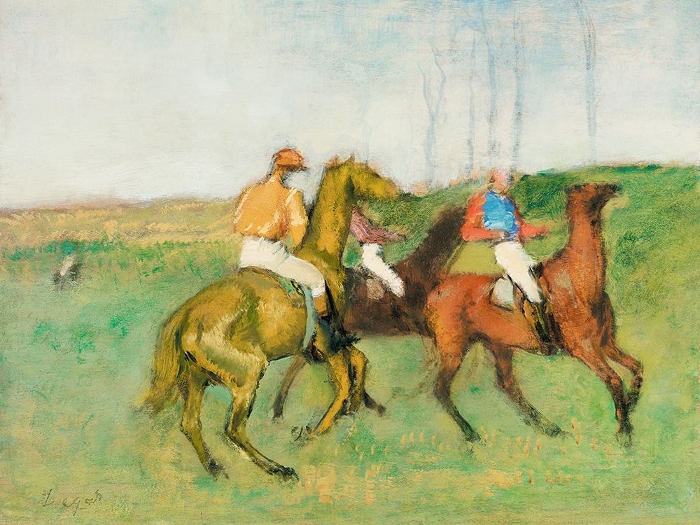 Jockeys and Race Horses art print by Edgar Degas for $57.95 CAD