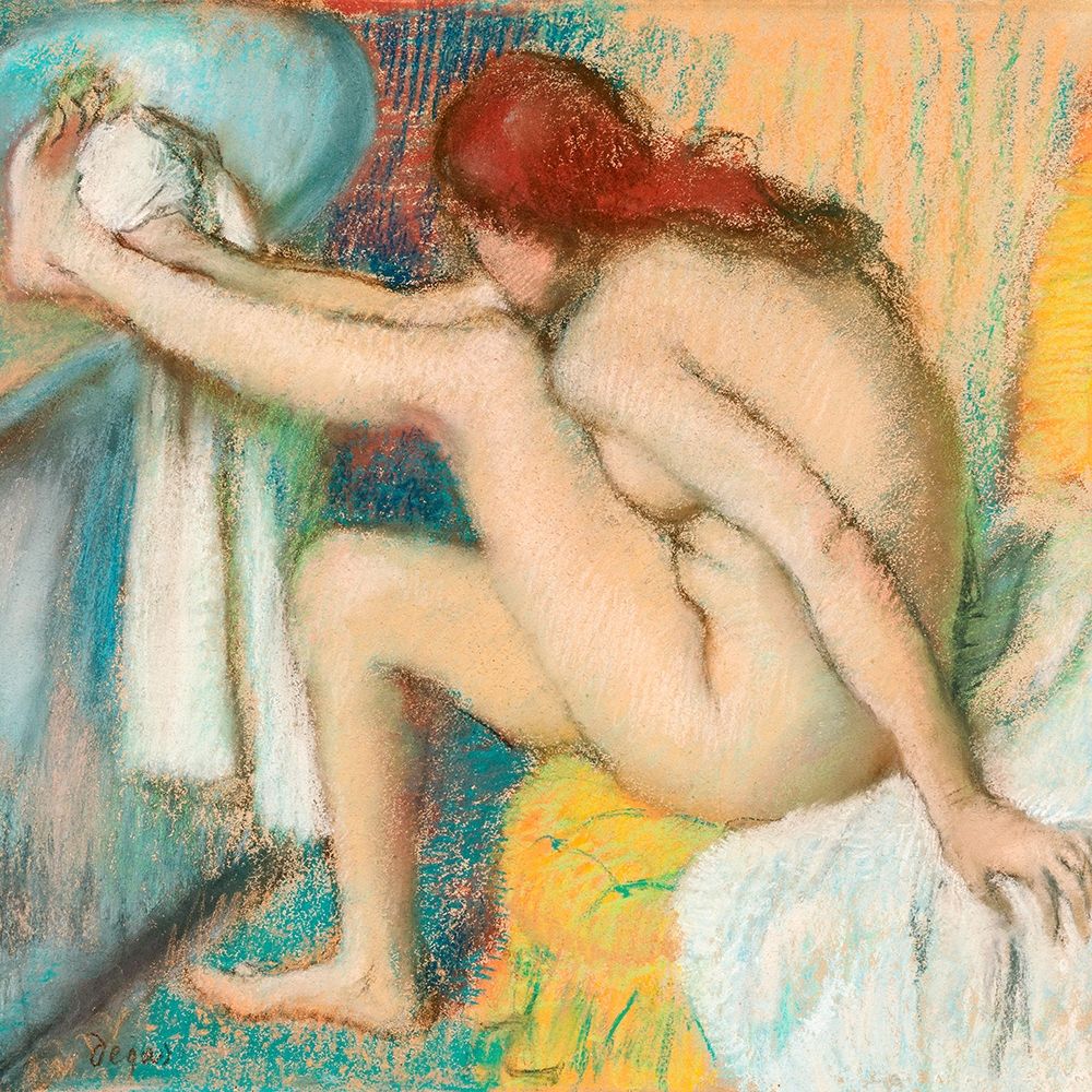 Woman Drying Her Foot art print by Edgar Degas for $57.95 CAD