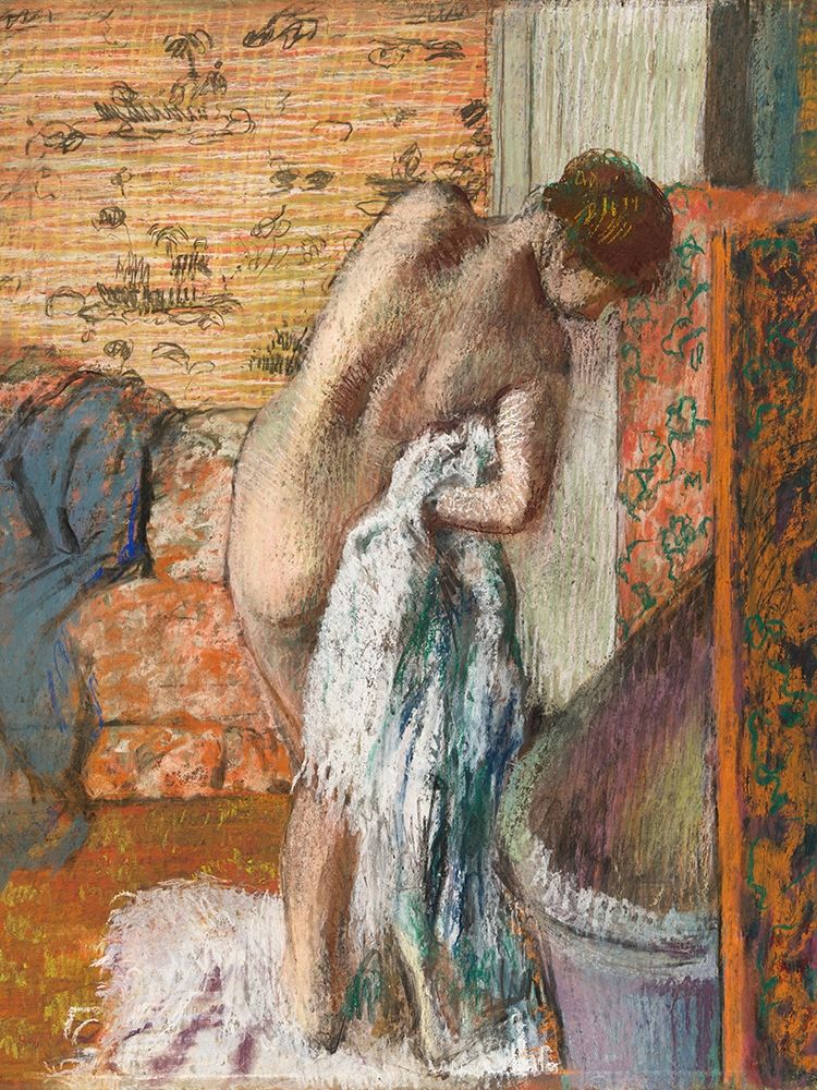 Apres le bain art print by Edgar Degas for $57.95 CAD