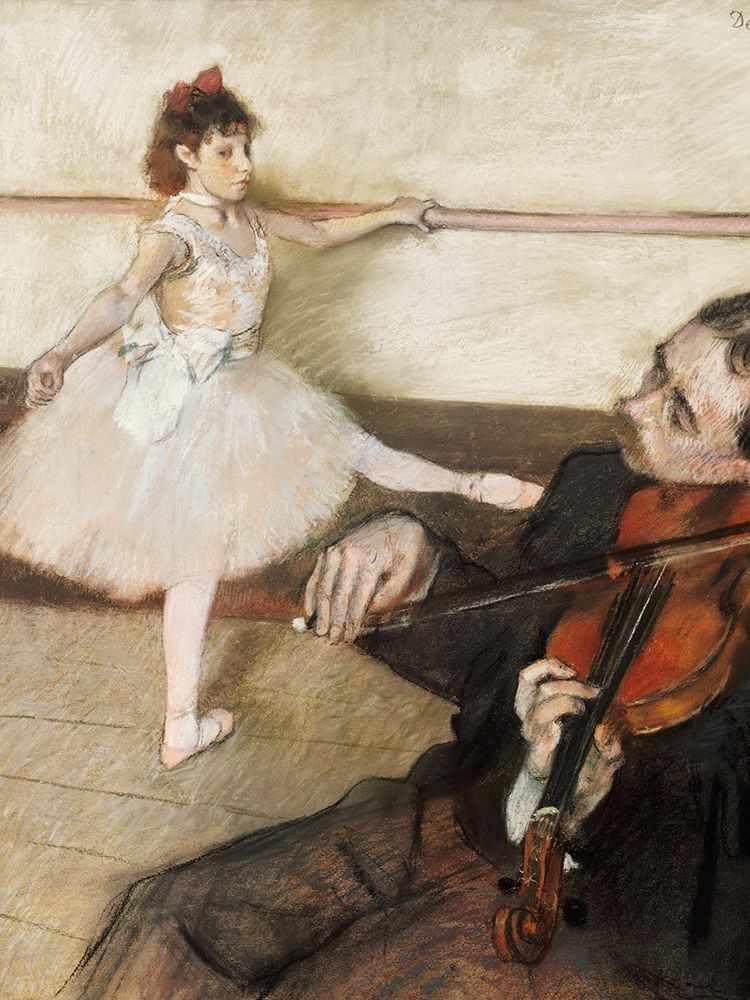 The Dance Lesson art print by Edgar Degas for $57.95 CAD