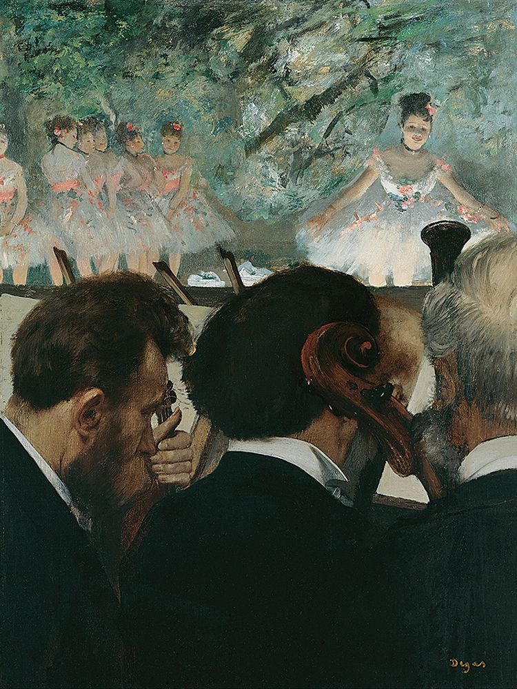 Orchestra Musicians art print by Edgar Degas for $57.95 CAD
