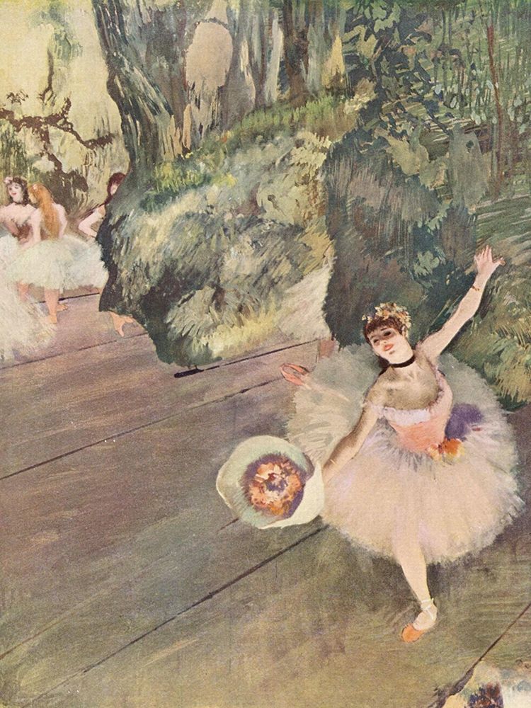 Dancer with a Bouquet of Flowers art print by Edgar Degas for $57.95 CAD