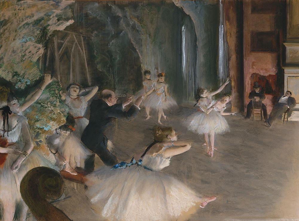 Stage Rehearsal art print by Edgar Degas for $57.95 CAD