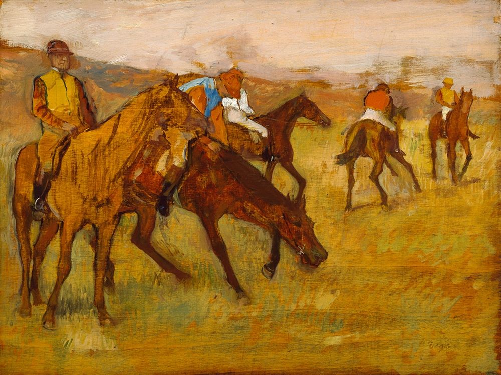 Before the Race art print by Edgar Degas for $57.95 CAD