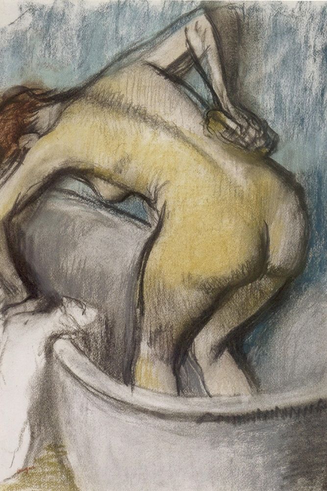 The Bath: Woman Supporting Her Back art print by Edgar Degas for $57.95 CAD