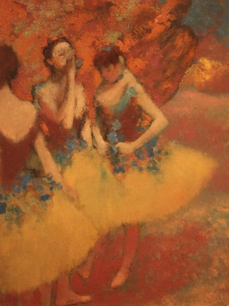Three Dancers in Yellow Skirts art print by Edgar Degas for $57.95 CAD