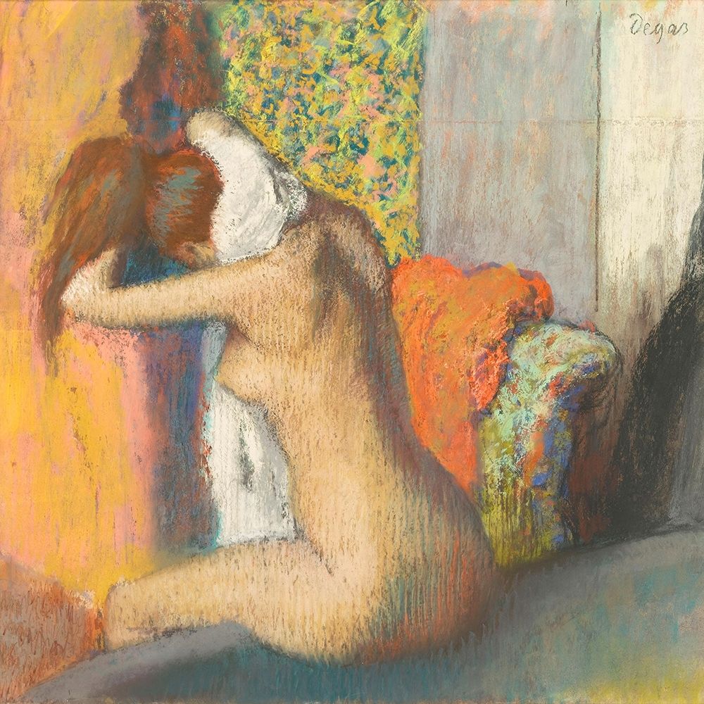 After the Bath, Woman Drying her Nape art print by Edgar Degas for $57.95 CAD