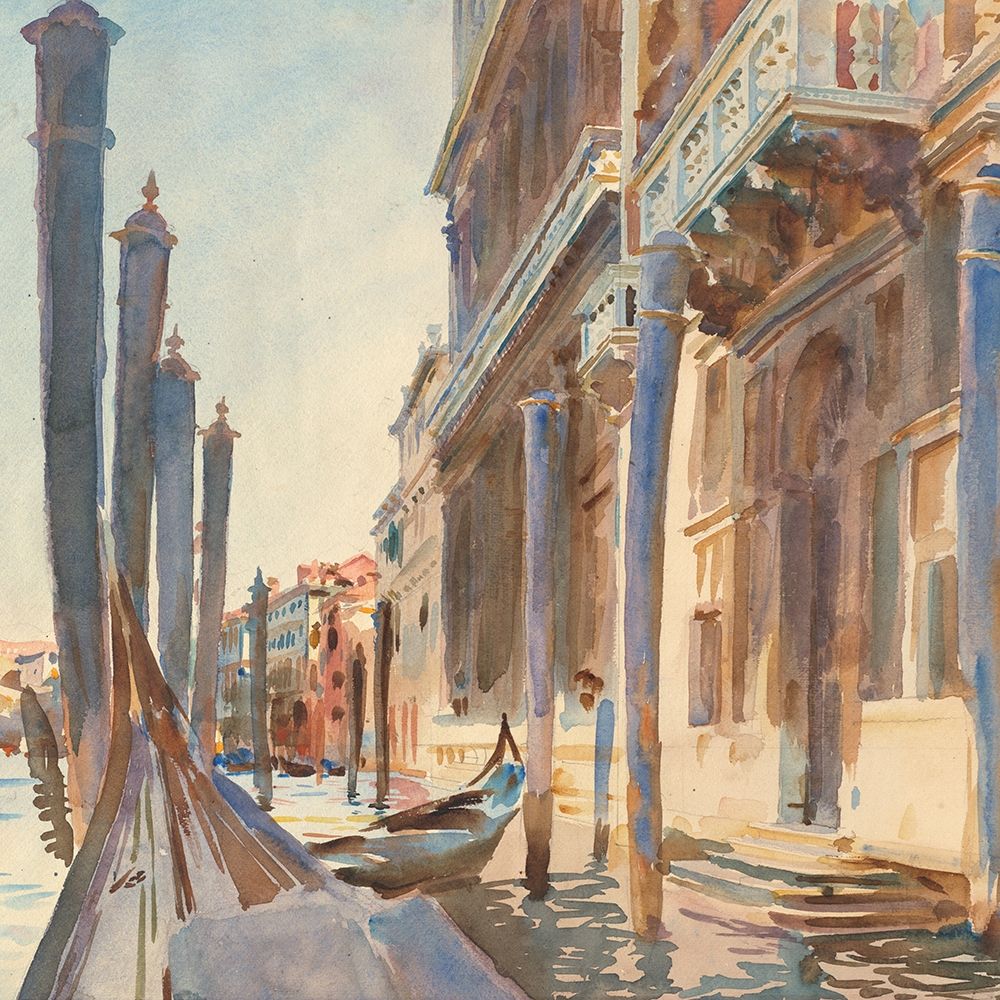 Gondola Moorings on the Grand Canal art print by John Singer Sargent for $57.95 CAD