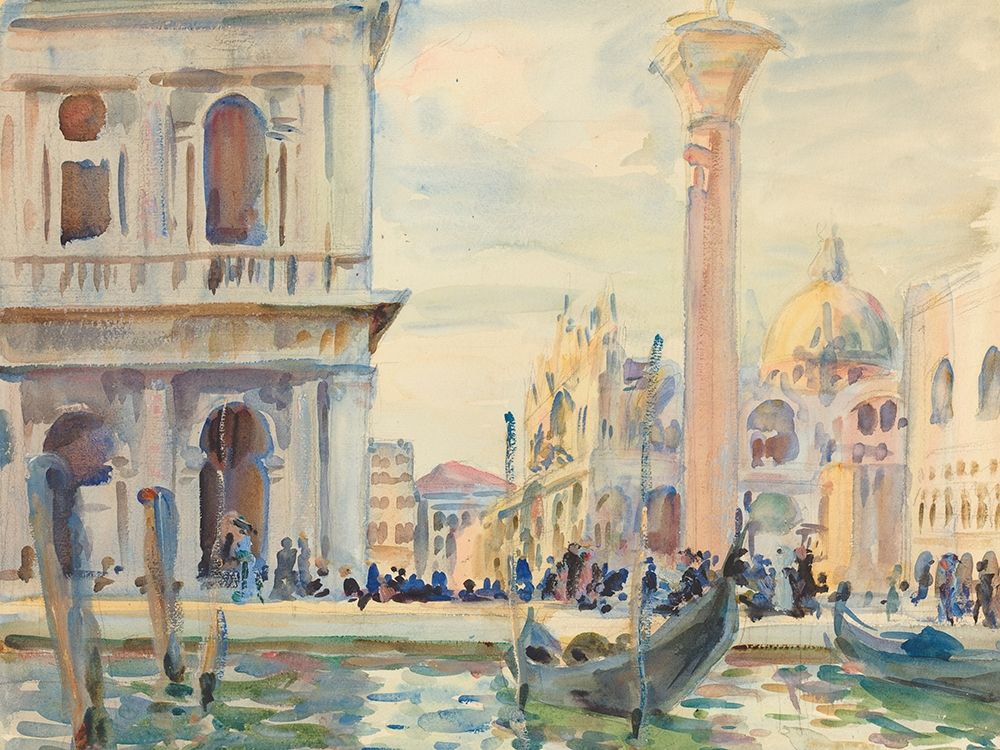The Piazzetta art print by John Singer Sargent for $57.95 CAD