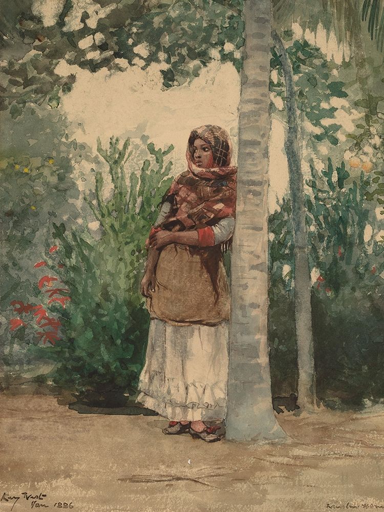 Under a Palm Tree art print by Winslow Homer for $57.95 CAD