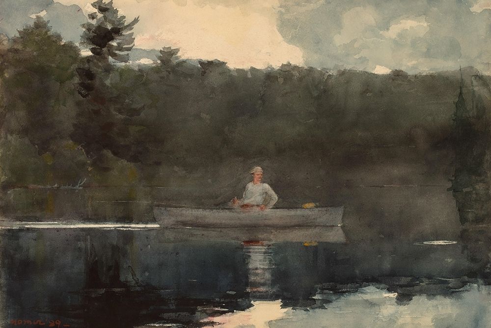 The Lone Fisherman art print by Winslow Homer for $57.95 CAD
