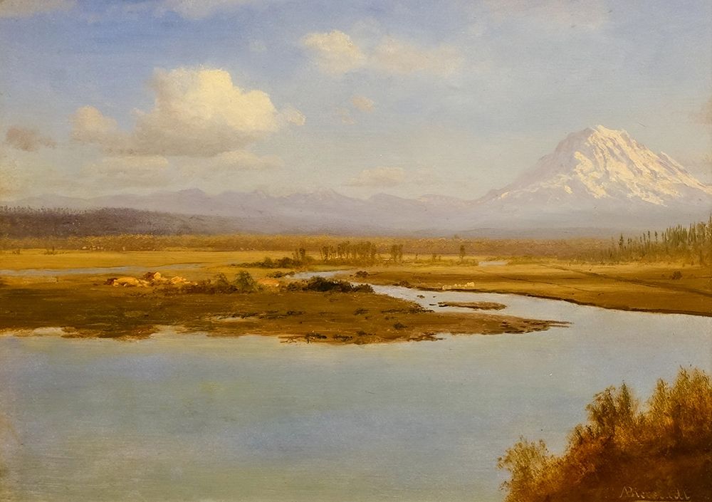 Mt. Hood, Oregon art print by Albert Bierstadt for $57.95 CAD