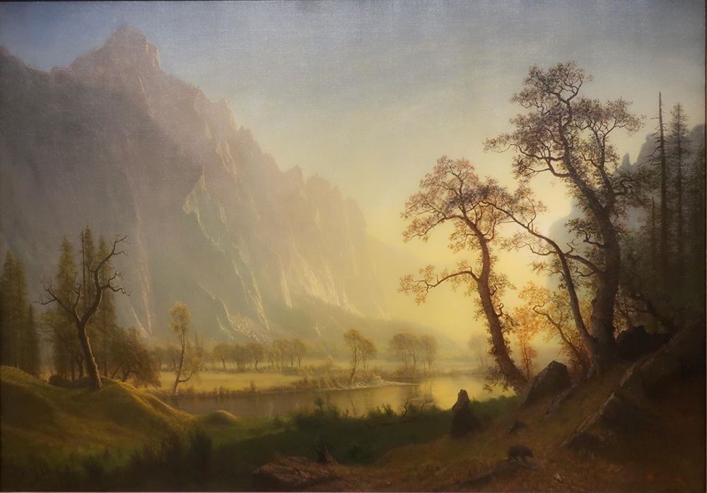 Sunrise, Yosemite Valley art print by Albert Bierstadt for $57.95 CAD