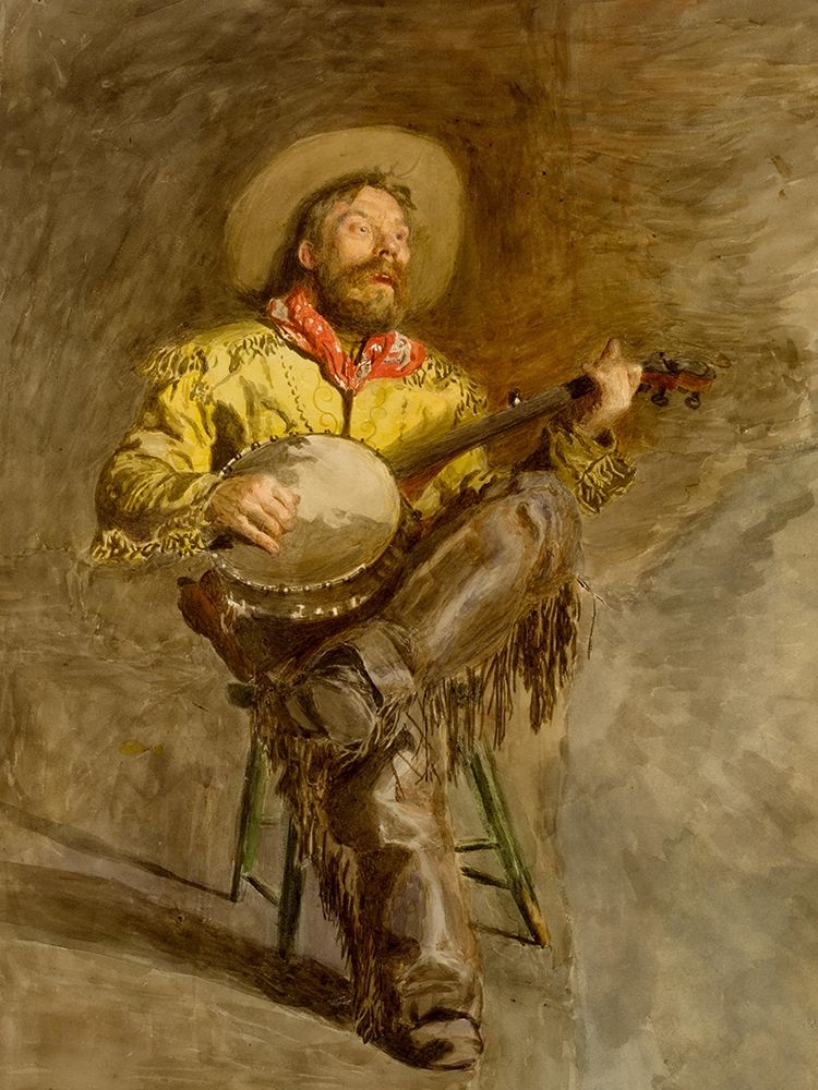 The Singing Cowboy art print by Thomas Eakins for $57.95 CAD