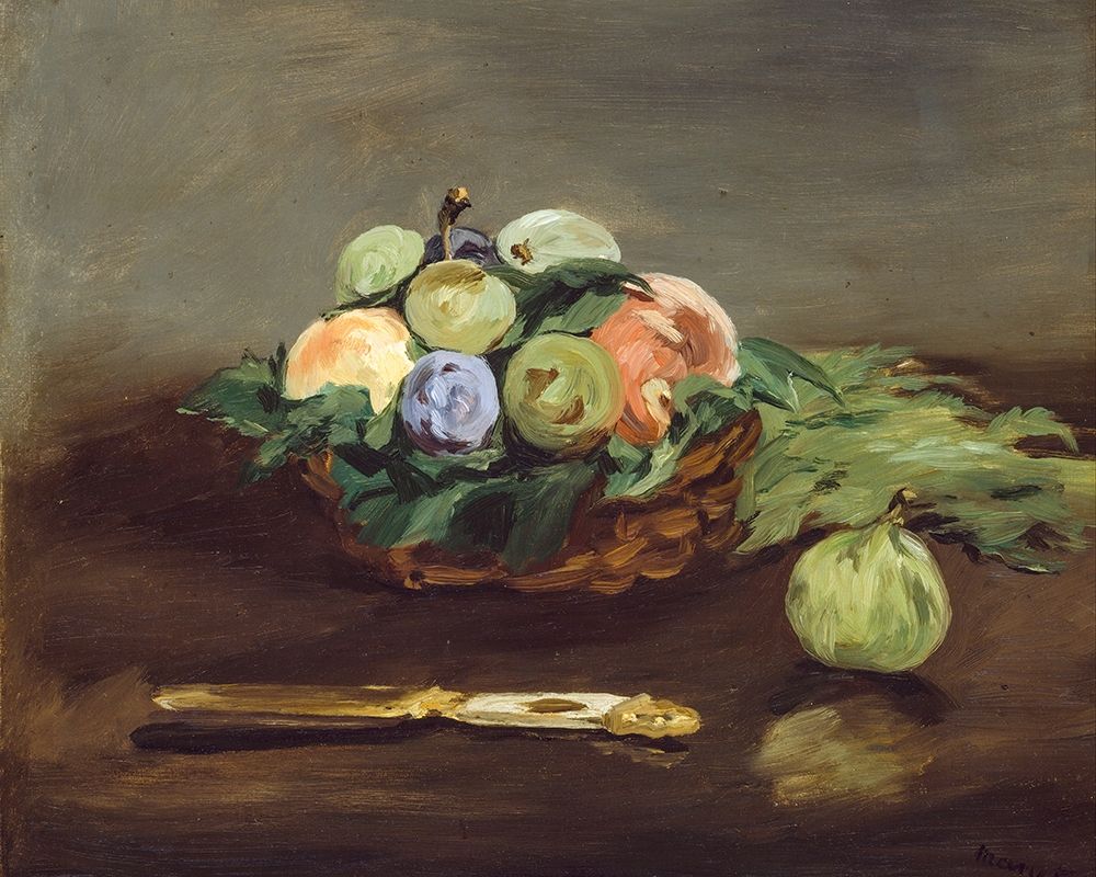 Basket of Fruit art print by Edouard Manet for $57.95 CAD