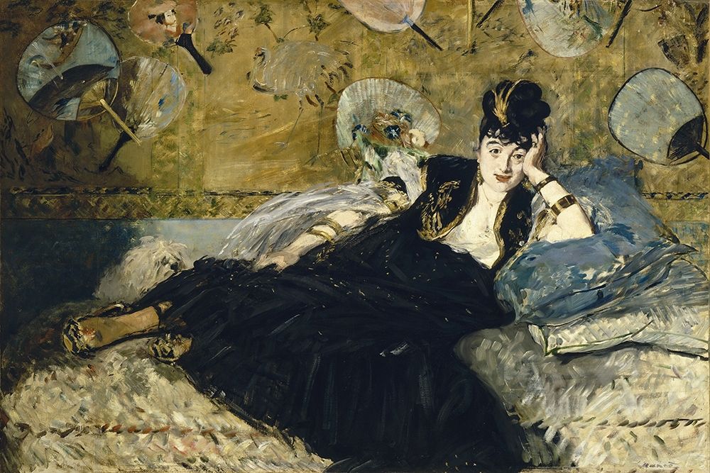 Woman with Fans art print by Edouard Manet for $57.95 CAD