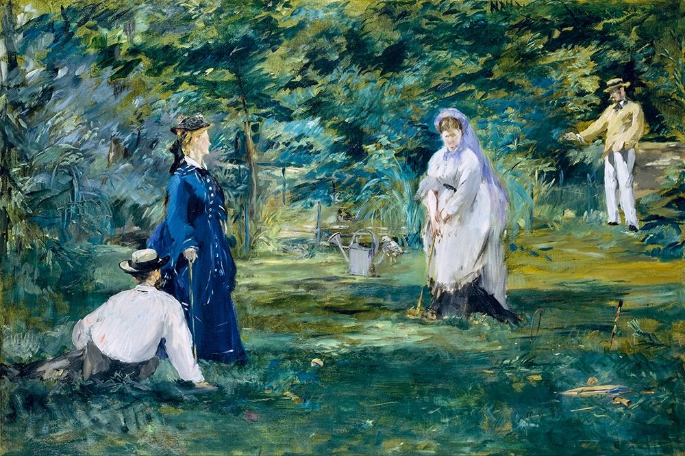 A game of croquet art print by Edouard Manet for $57.95 CAD