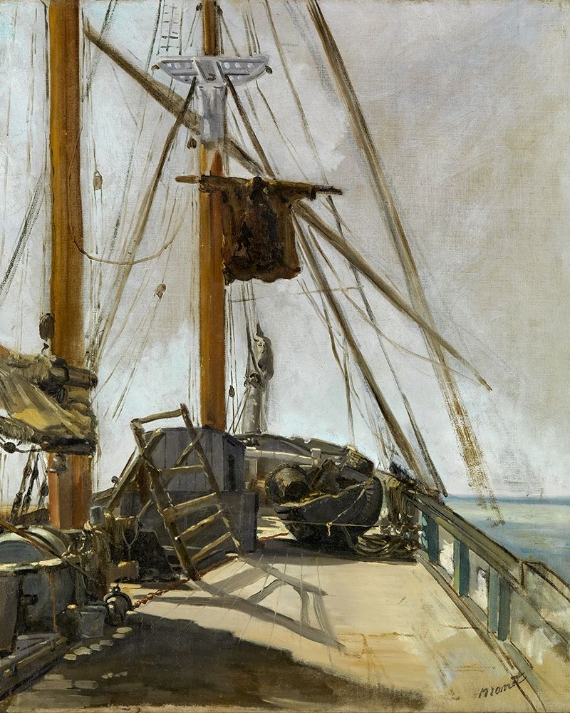The ships deck art print by Edouard Manet for $57.95 CAD