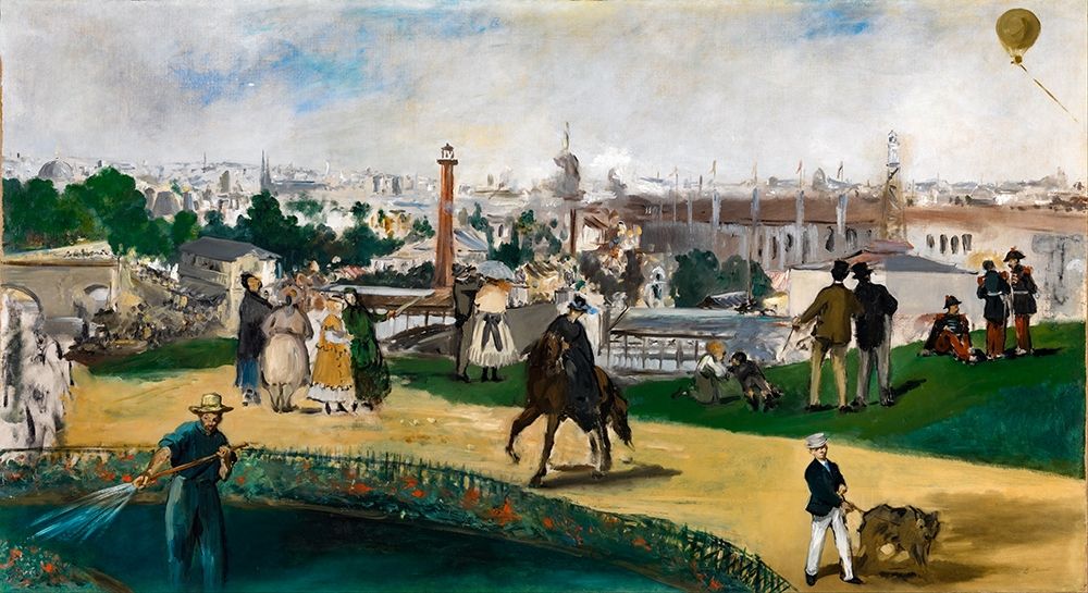 View of the Paris Universal Exhibition 1867 art print by Edouard Manet for $57.95 CAD