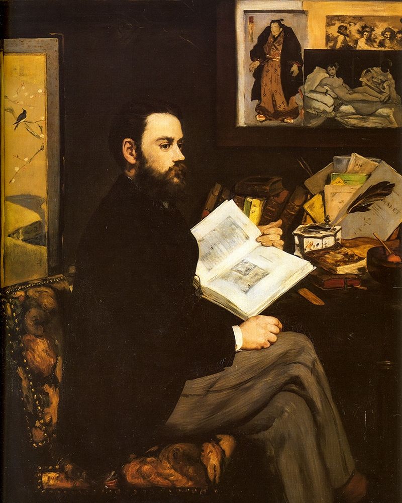 Portrait of Emile Zola art print by Edouard Manet for $57.95 CAD