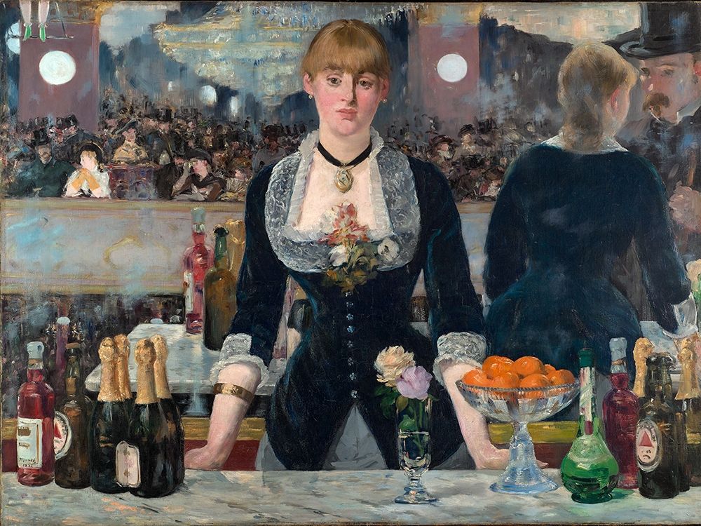 Bar in the Folies-BergÃ¨re art print by Edouard Manet for $57.95 CAD