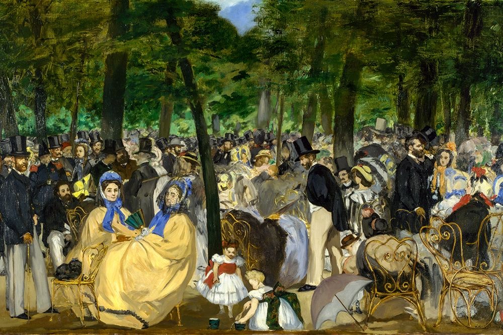 Music in the Tuileries art print by Edouard Manet for $57.95 CAD