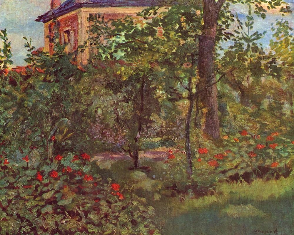 A corner in Bellevues garden art print by Edouard Manet for $57.95 CAD