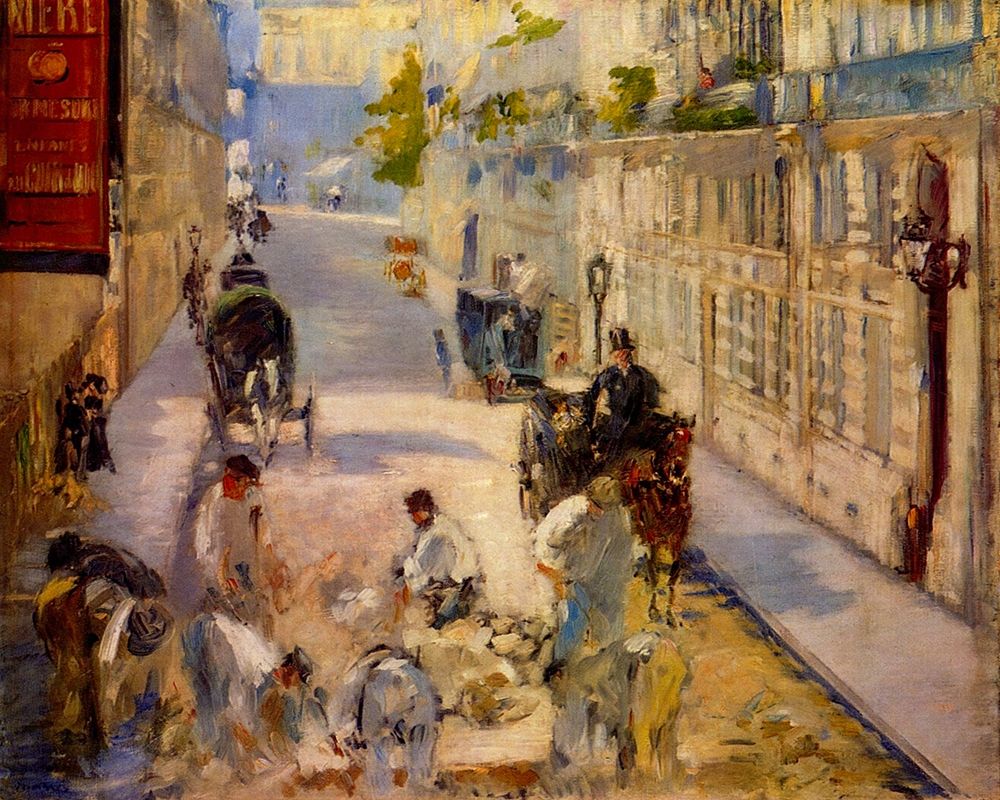 Road workers, rue de Berne art print by Edouard Manet for $57.95 CAD