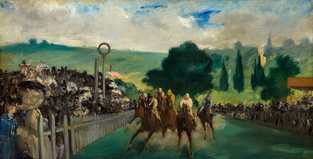 The Races at Longchamp art print by Edouard Manet for $57.95 CAD
