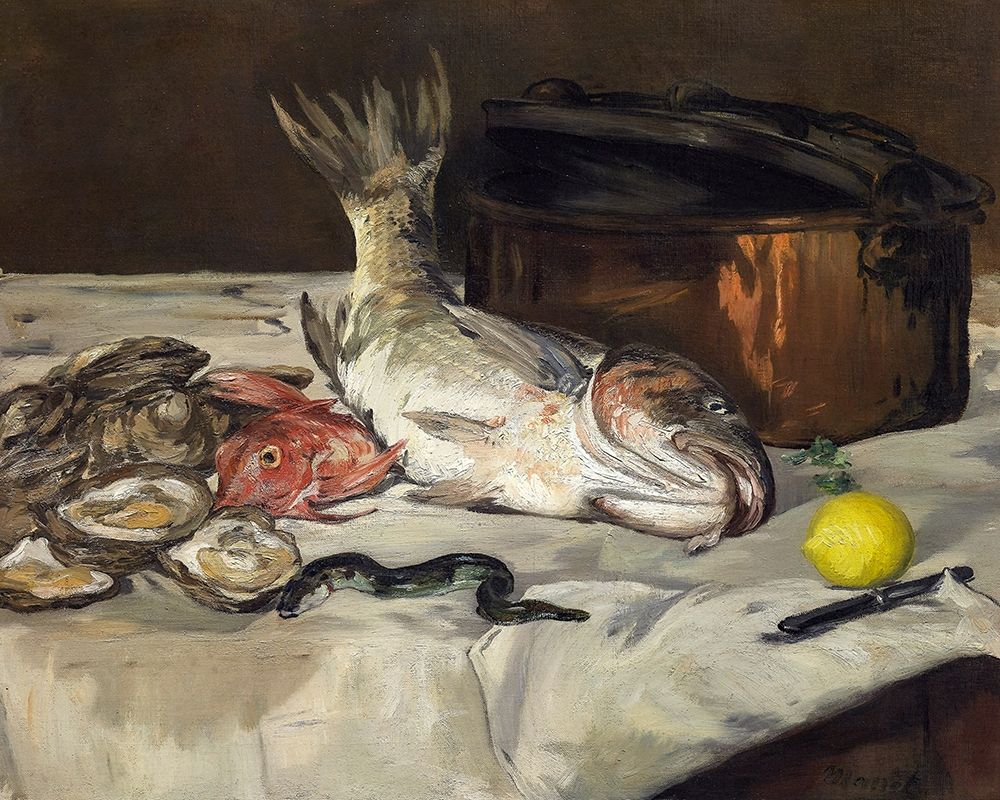 Fish Still Life art print by Edouard Manet for $57.95 CAD