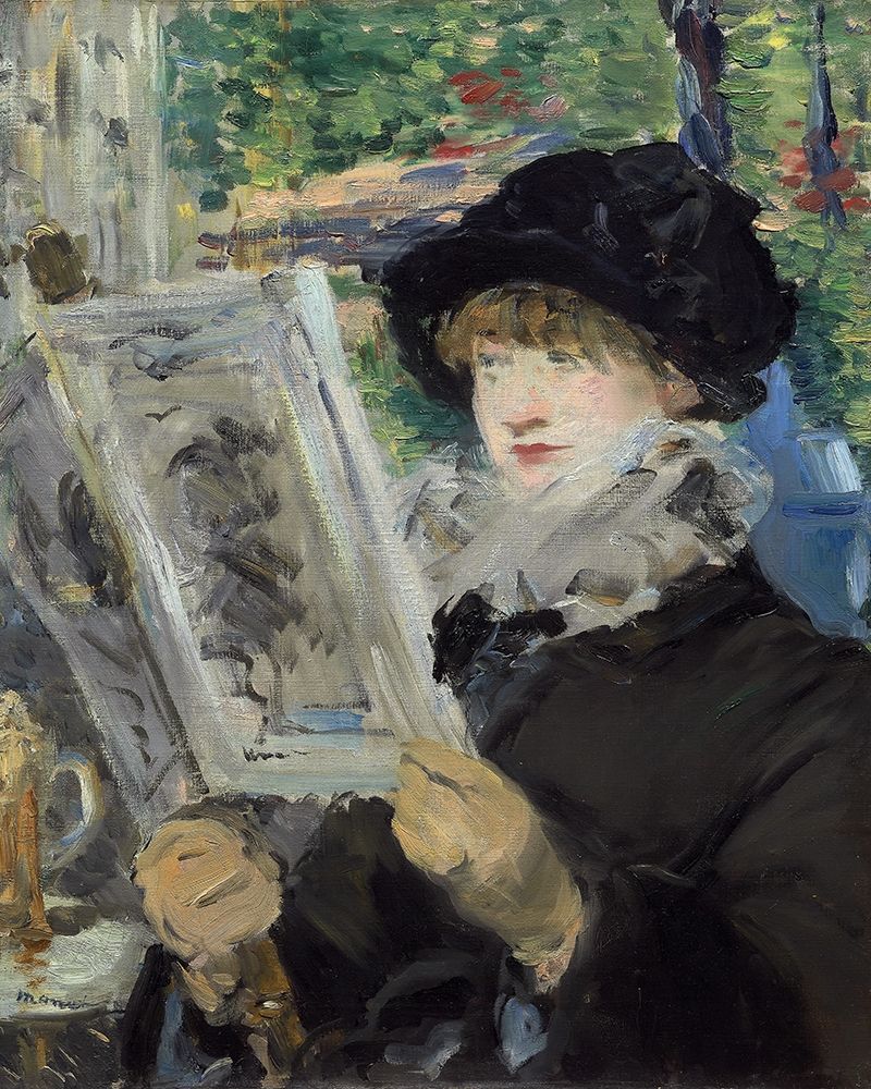 Woman Reading art print by Edouard Manet for $57.95 CAD