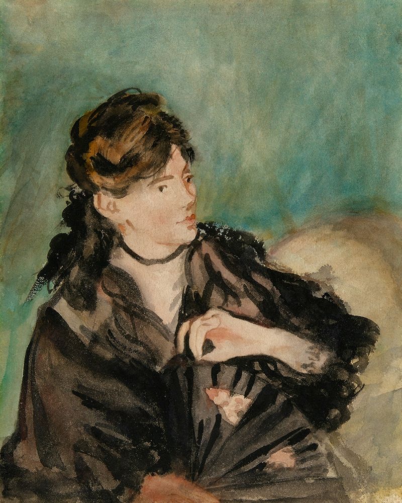 Portrait of Berthe Morisot with a Fan art print by Edouard Manet for $57.95 CAD