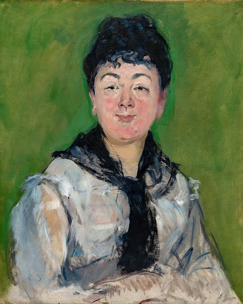 Portrait of a Woman with a Black Fichu art print by Edouard Manet for $57.95 CAD