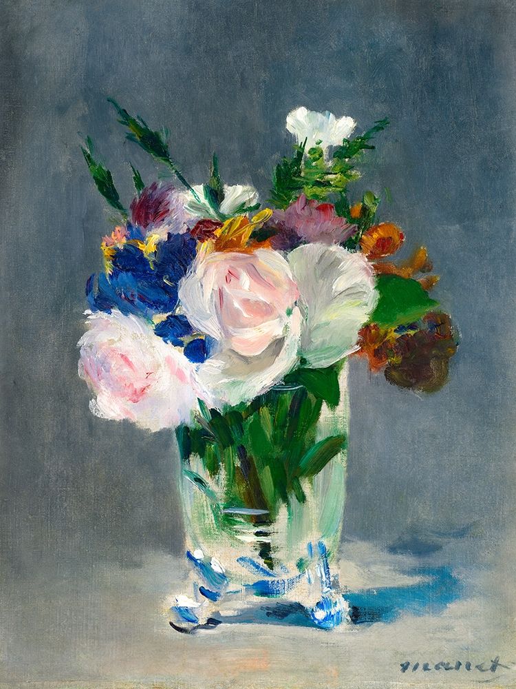 Flowers in a Crystal Vase art print by Edouard Manet for $57.95 CAD