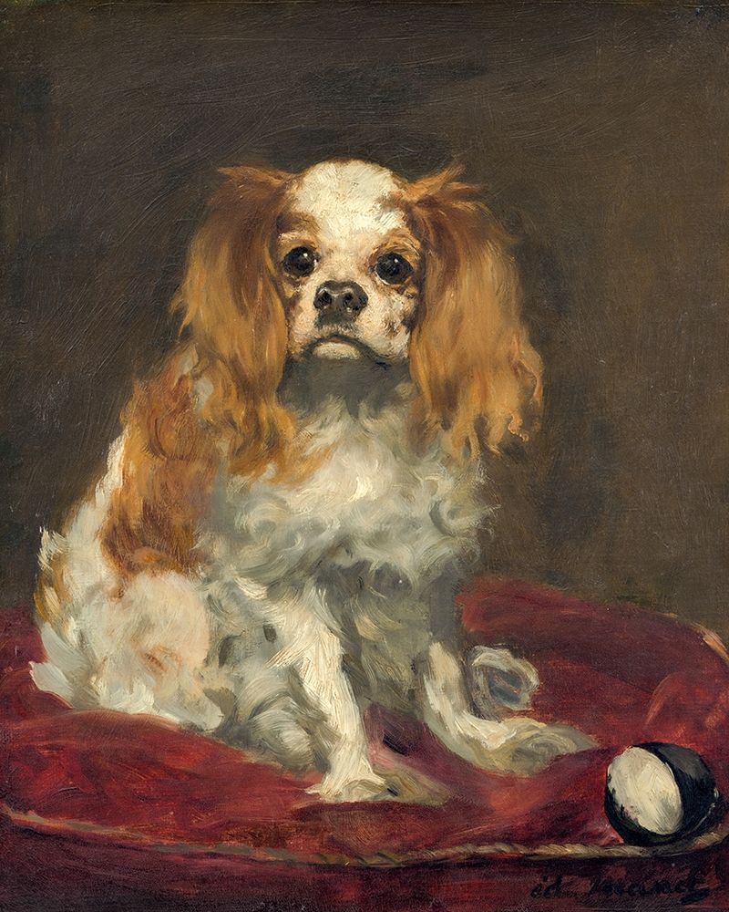 A King Charles Spaniel art print by Edouard Manet for $57.95 CAD
