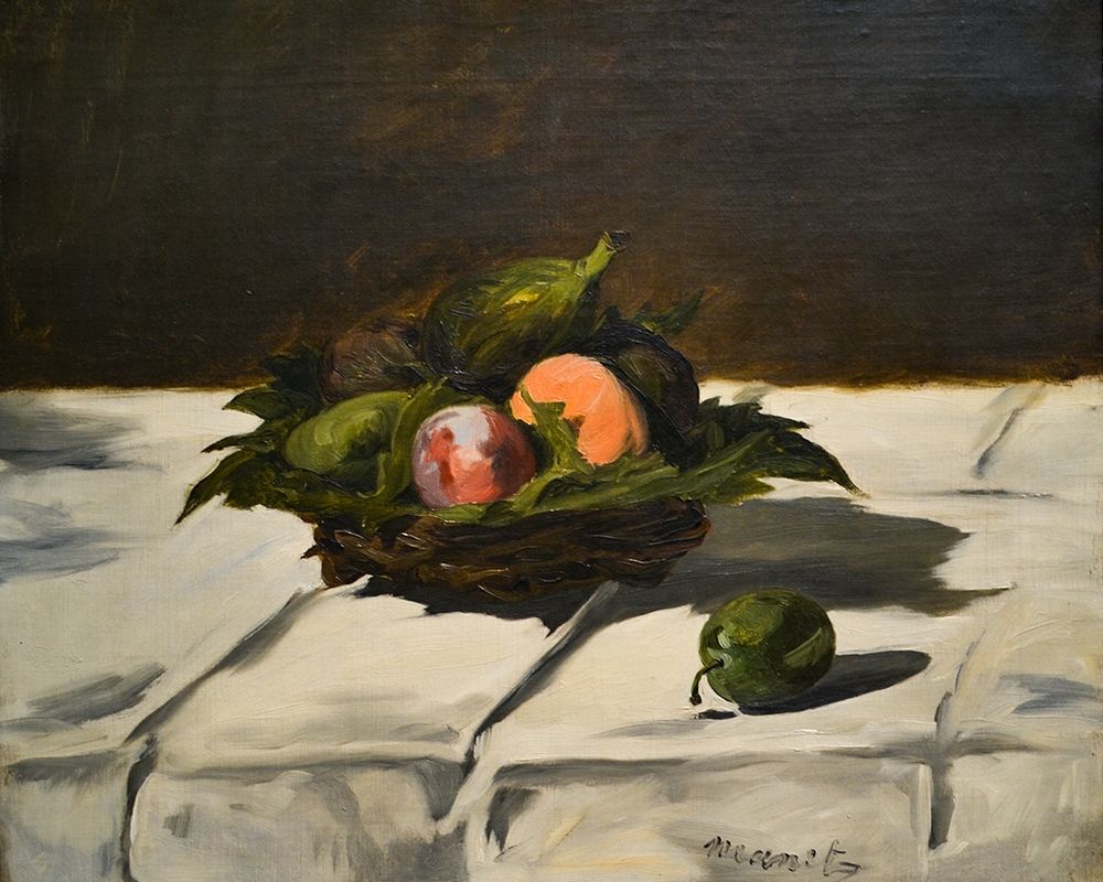 Basket of Fruit art print by Edouard Manet for $57.95 CAD