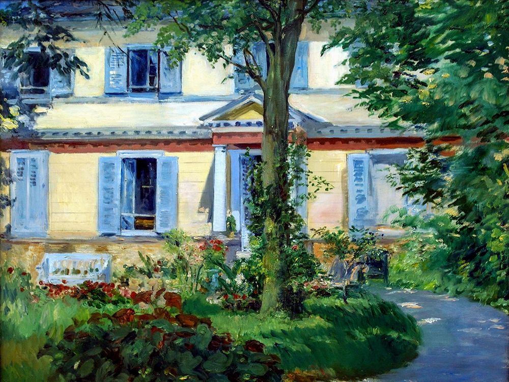 House in Rueil art print by Edouard Manet for $57.95 CAD